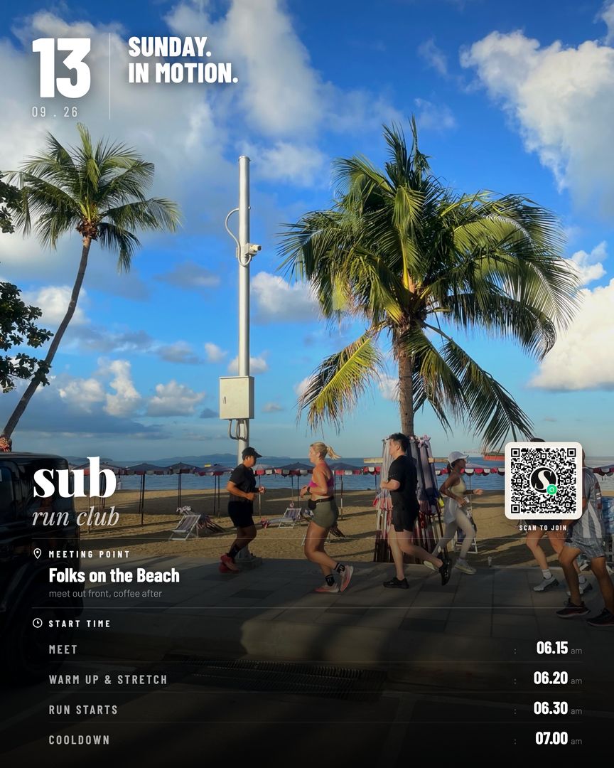 Sunday 13 September run post at Folks on the Beach