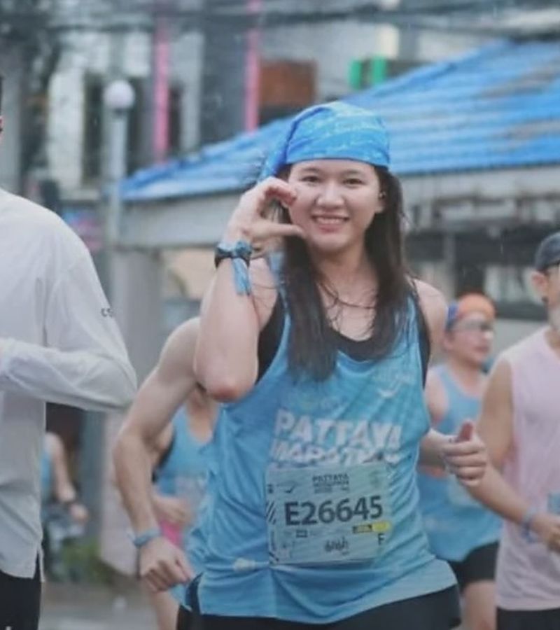 Club runner on the Pattaya Marathon course